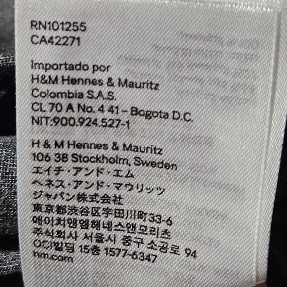 46R Mens Grey Blazer Jacket H&M Slim Fit Button Stylish Design Lightweight - Picture 10 of 13